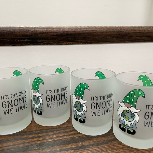 ALBERTO CULVER “GNOME” “PLANET EARTH” OLD FASHION BAR GLASSES 6 - Picture 6 of 8